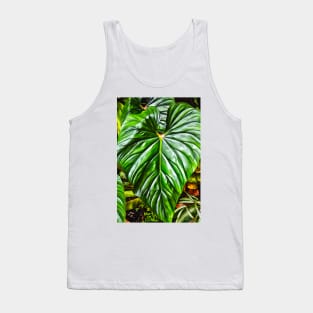 Green Plant Heart Tank Top